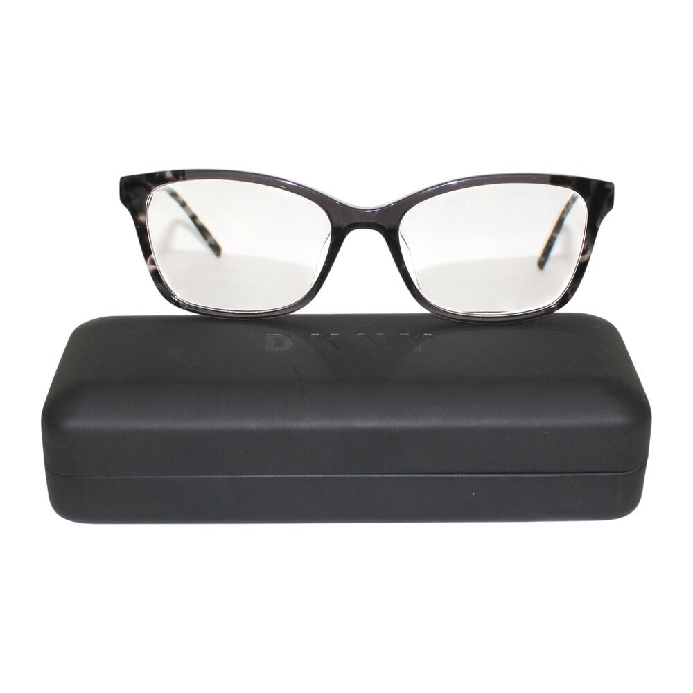DKNY Black Gray Tortoise Prescription Glasses